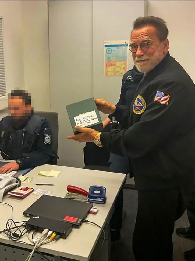 Schwarzenegger Held at Munich Airport Over Watch