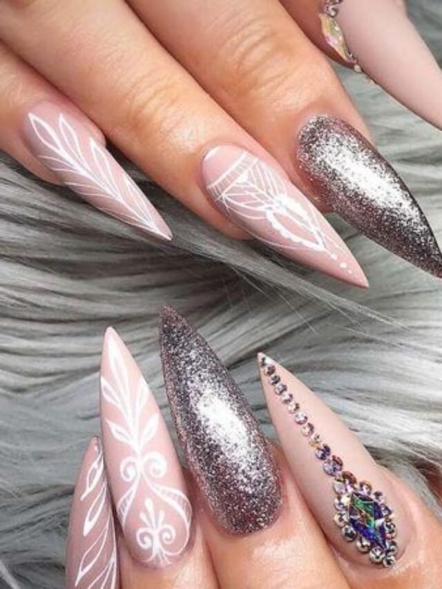 Top Glitter Nail Ideas for Winter 2024 Manicures