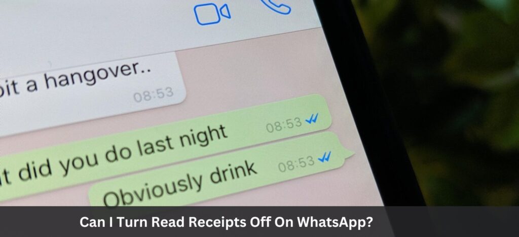 Can I Turn Read Receipts Off On WhatsApp?