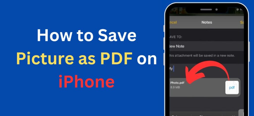 How to Save Picture as PDF on iPhone?