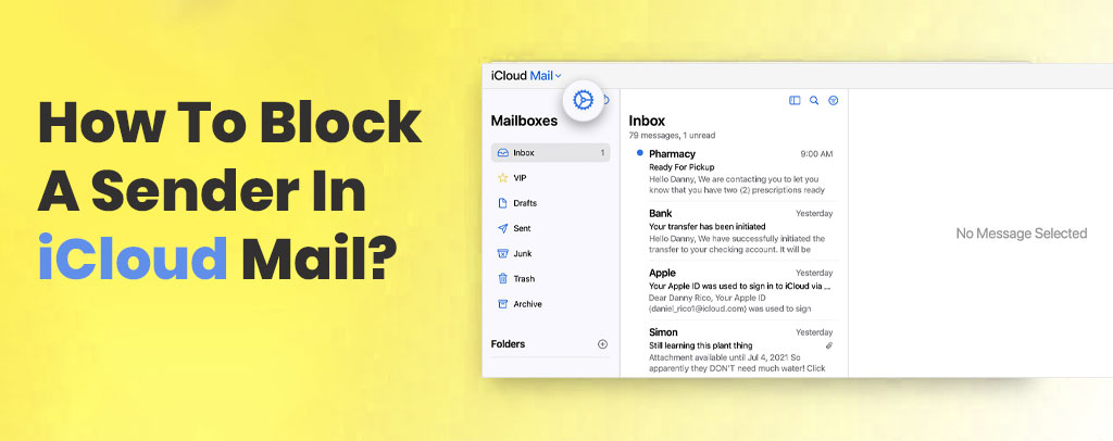 How To Block A Sender In iCloud Mail?