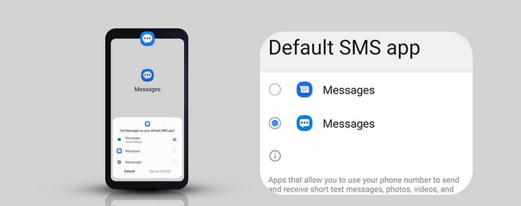 Step 2: Now Set Android Messages as the Default SMS App