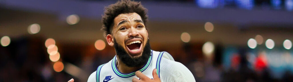 After receiving a retort from the Timberwolves audience Karl Anthony Towns of the 2