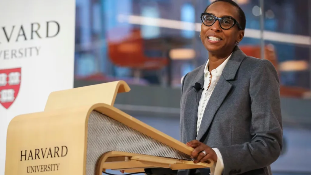 Ex-Harvard President Claudine Gay Warns of Trump