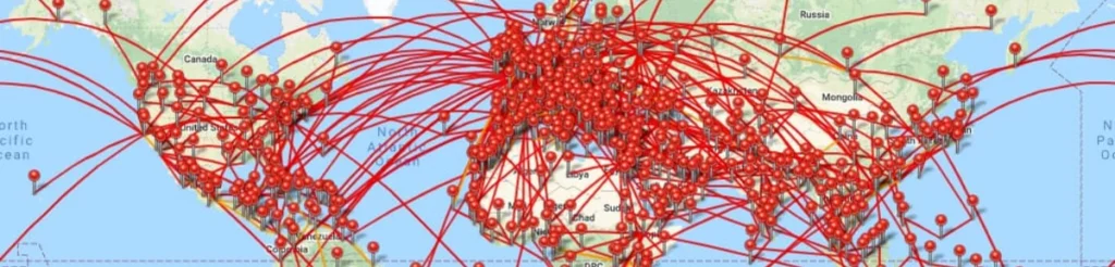 What the Flight Maps Show