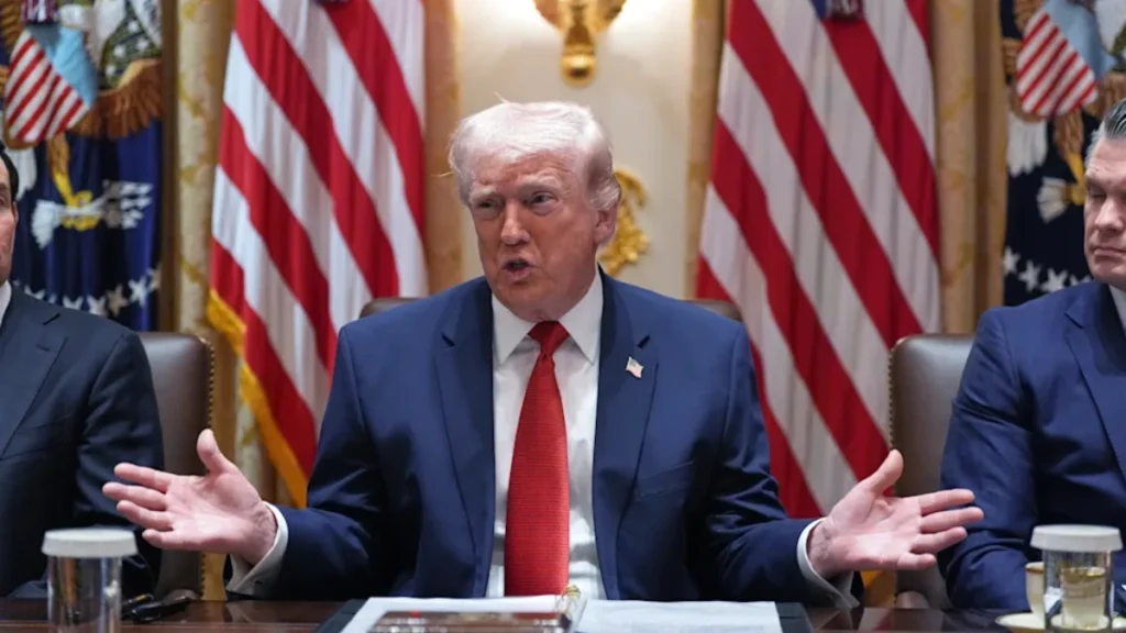 Trump Renames Strait of Hormuz and Insists Its No Mistake as He Demands Action From Iran