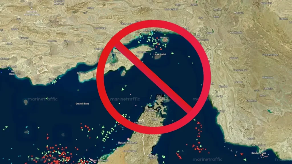 Strait of Hormuz Now Totally Blocked
